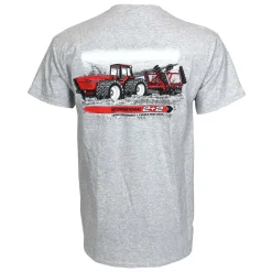 Adult International 7288 2+2 with IH Disk Harrow Gray Short Sleeve T-Shirt