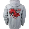 Adult International 1460 Combine Gray Hooded Sweatshirt