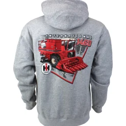 Adult International 1460 Combine Gray Hooded Sweatshirt