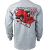 Adult International 1460 Combine Gray Long Sleeve T-Shirt