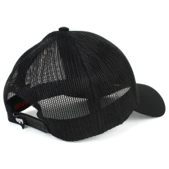 Allis Chalmers Liquid Metal Logo Black Mesh Back Hat