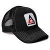Allis Chalmers Logo Black Mesh Back Cap with White Stitching