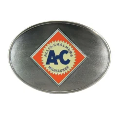 Allis Chalmers Logo Brushed Pewter Buckle