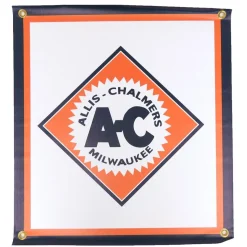 Allis Chalmers 1950s Starburst Logo 22in x 20in Vinyl Banner