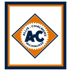 Allis Chalmers 1950s Starburst Logo 22in x 20in Vinyl Banner