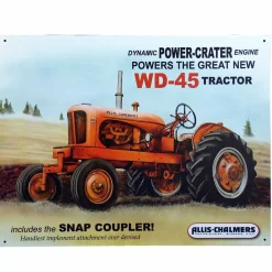 Allis Chalmers WD-45 12'' x 16'' metal sign