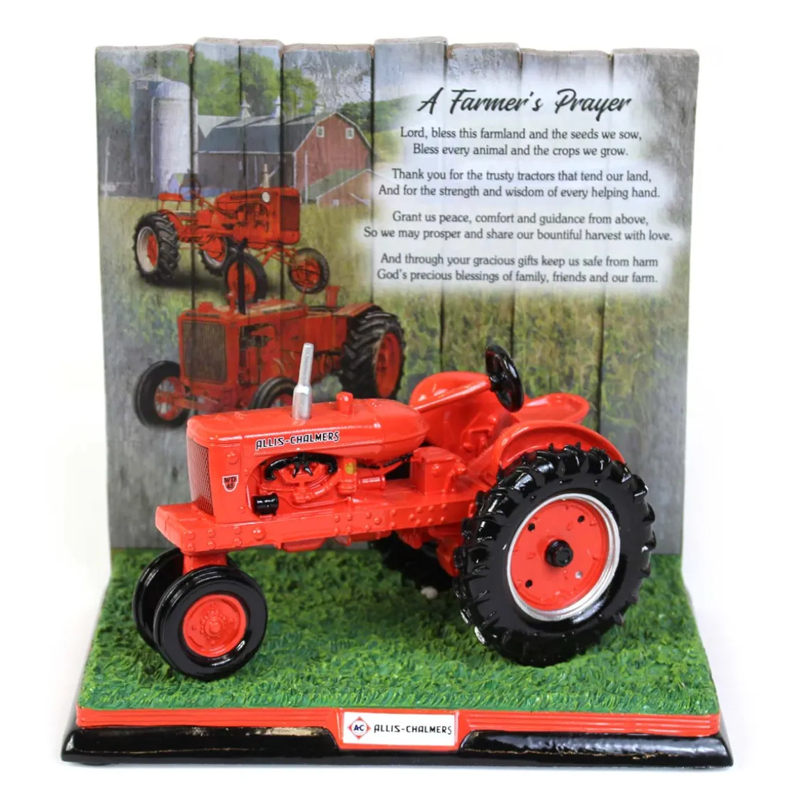 Allis Chalmers WD-45 "A Farmer's Prayer" Resin Sculpture