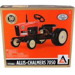 Allis-Chalmers 7050 50 Years Pedal Tractor w/ Maroon Belly & Rear Duals, ERTL Limited Series