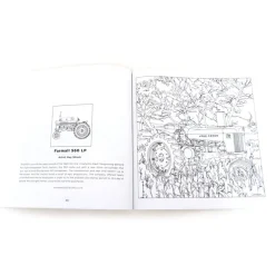 Art of the Tractor Coloring Book with 80 Pages