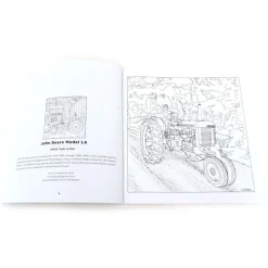 Art of the Tractor Coloring Book with 80 Pages