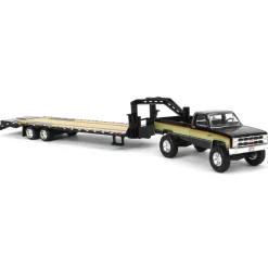 (B&D) 1/64 1982 GMC High Sierra K-2500 with Gooseneck Trailer, Midwest Diecast Exclusive - Damaged Item