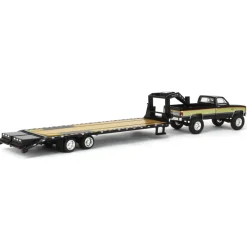 (B&D) 1/64 1982 GMC High Sierra K-2500 with Gooseneck Trailer, Midwest Diecast Exclusive - Damaged Item
