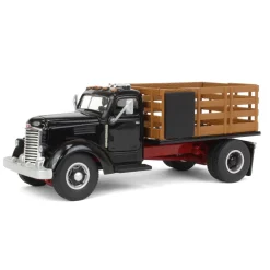 (B&D) 1/50 Black International KB 8 Truck with Stake Bed - Damaged Box