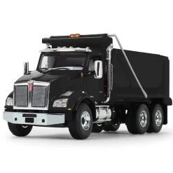 (B&D) 1/50 Black Kenworth T880 Dump Truck by First Gear - Damaged Box