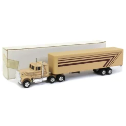 (B&D) 1/64 International Cab with Tan & Brown Trailer - Damaged Box