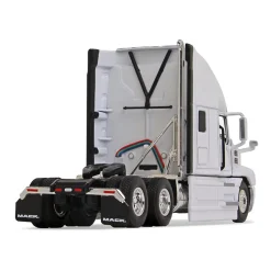 (B&D) 1/64 Mack Anthem Sleeper Cab, White with White 53ft Box Trailer by First Gear - Damaged Item