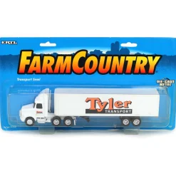 (B&D) 1/64 White International Tyler Transport Semi - Damaged Item