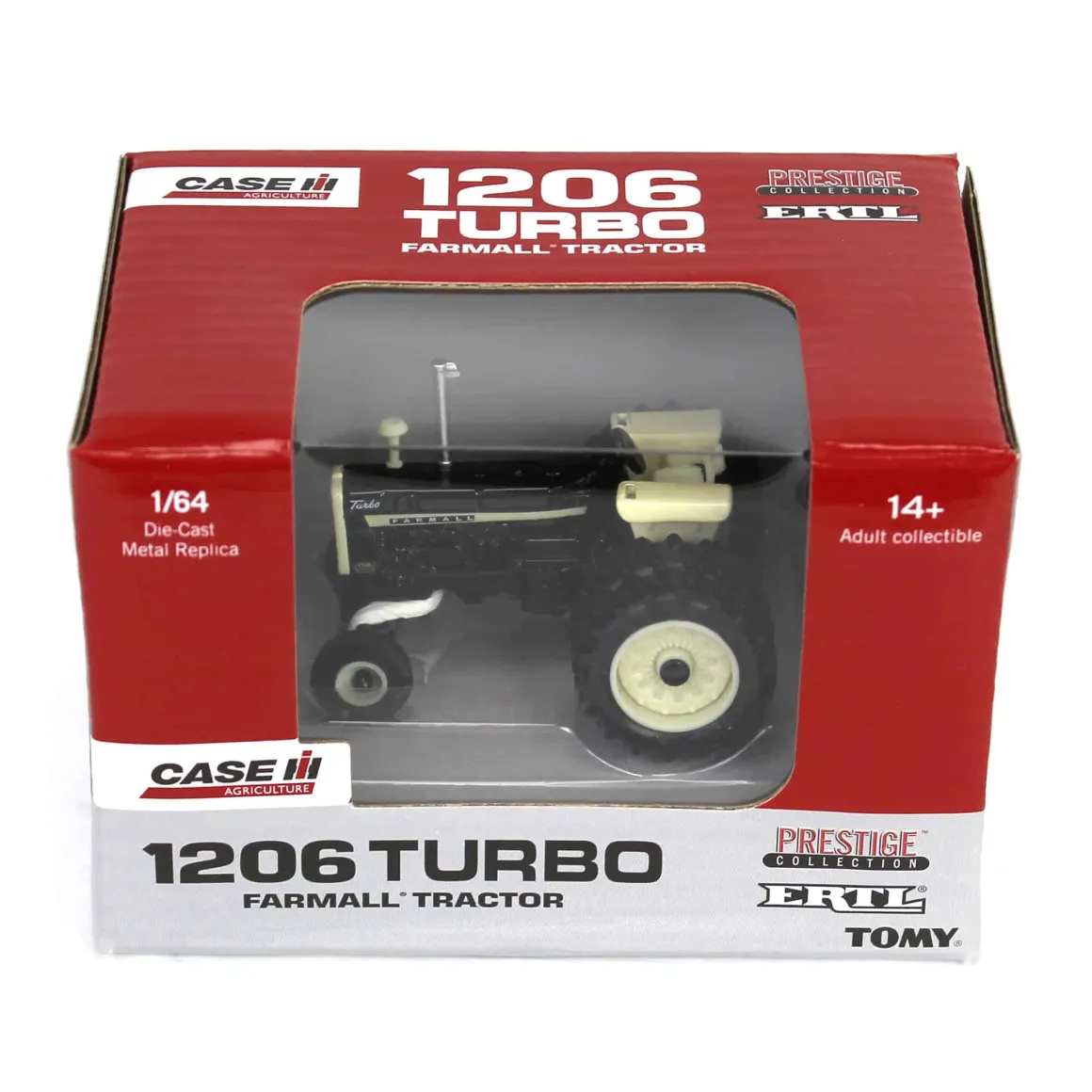 Black Chase Unit ~ 1/64 IH Farmall 1206 Turbo Tractor with Rear Duals, ERTL Prestige Collection
