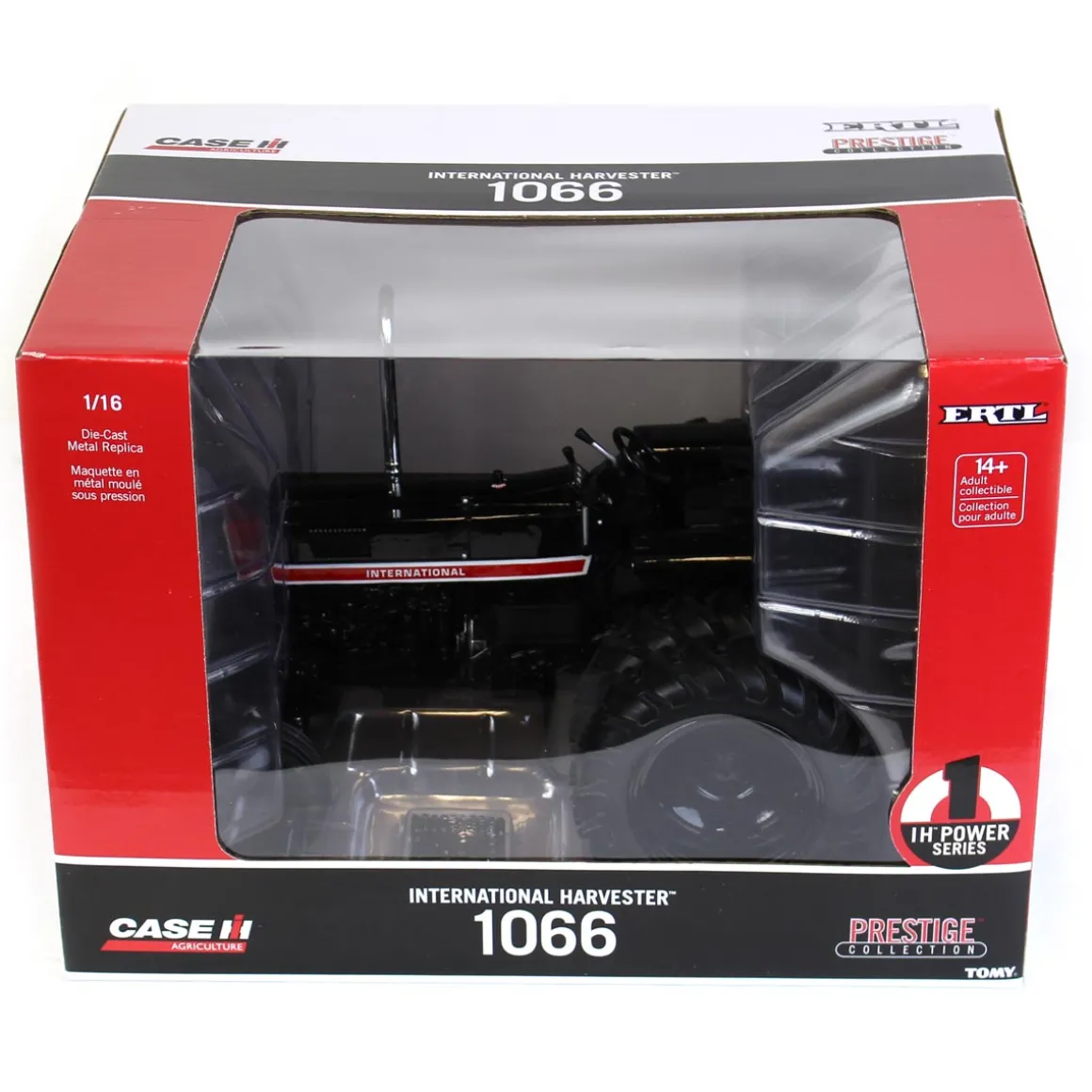 Black Chase Unit ~ 1/16 International Harvester 1066 Black Stripe with Rear Duals, ERTL Prestige Collection