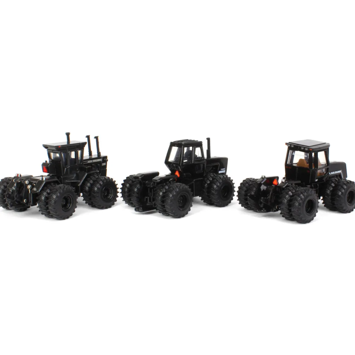 Black Metallic Chase Units ~ 1/64 Allis Chalmers 4WD 50th Anniv. 3 Piece Set w/ 440, 7580 & 4W-220