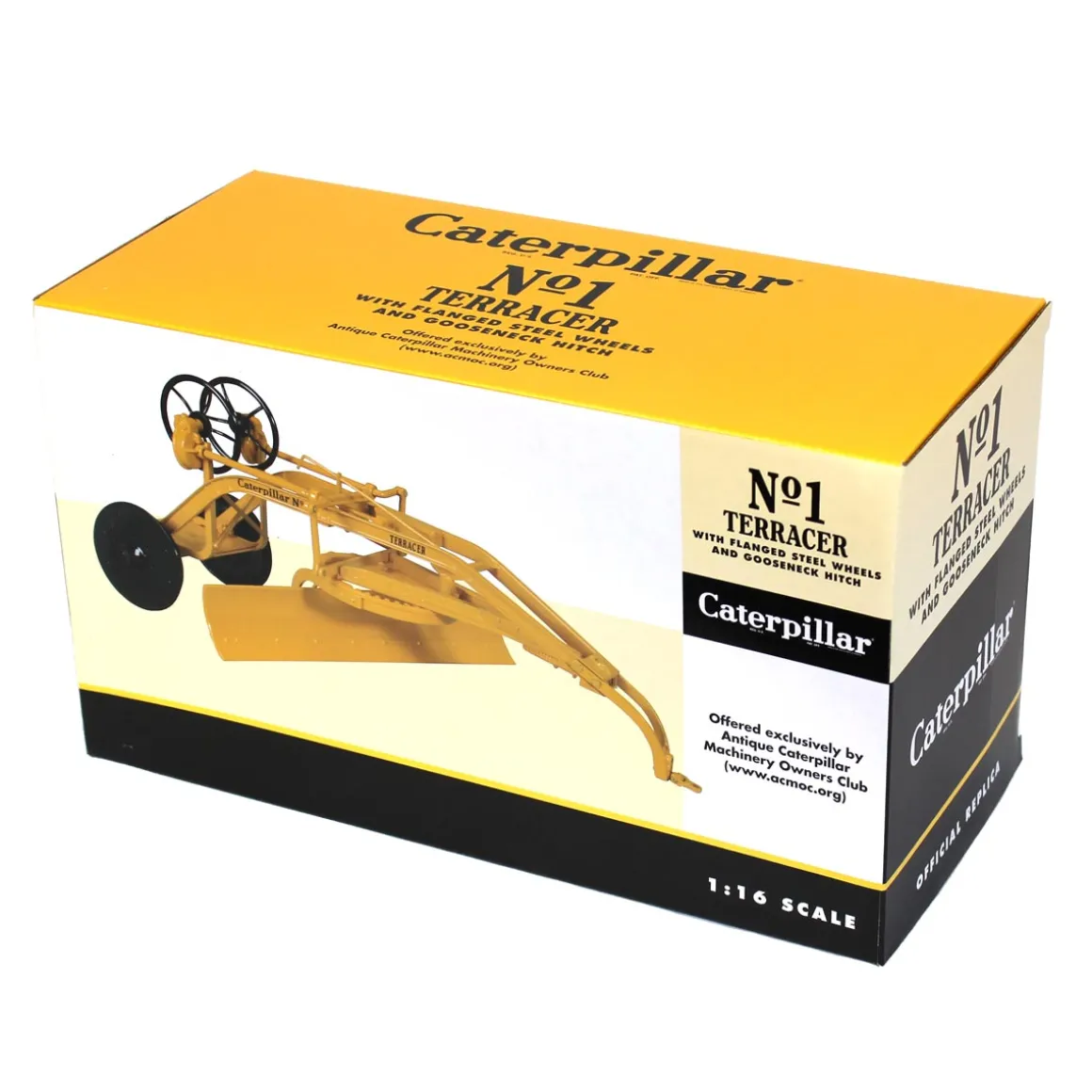 Black Wheel Version ~ 1/16 High Detail Caterpillar No. 1 Terracer Pull Grader