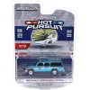 Blue Chrome Super Chase ~ 1/64 1990 Chevrolet Suburban K2500 Scottsdale, NYPD, Hot Pursuit Series 46