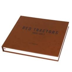 Brown Leather Cover RED Tractors 1958-2013 Hardbound Book Limited Collectors Edition
