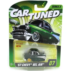 CarTuned 1957 Chevy Bel Air Lowrider, Green & Gold, Mainline Series 3