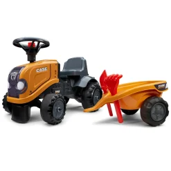 Case CE Construction Push Along with Trailer with Tools!