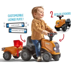 Case CE Construction Push Along with Trailer with Tools!