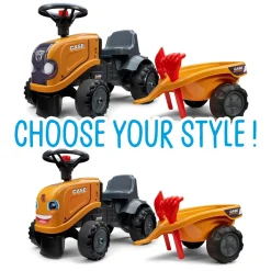 Case CE Construction Push Along with Trailer with Tools!