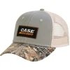 Case Construction Gray Hat with Mesh Back & Camo Visor
