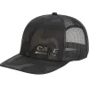Case Construction Tone-on-Tone Black Camo Cap with Black Mesh Back