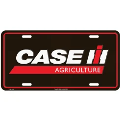 Case IH Agriculture 12in x 6in Black License Plate