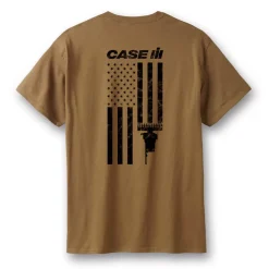 Case IH American Flag Harvesting T-Shirt