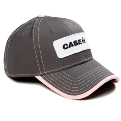 Case IH Logo Gray Hat with Pink Accents