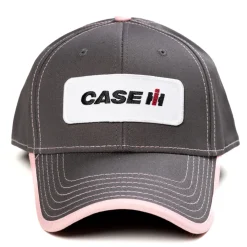 Case IH Logo Gray Hat with Pink Accents