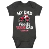 Case IH My Dad Feeds Your Dad Infant Onesie