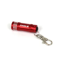 Case IH Push Button Mini Flashlight with Key Ring