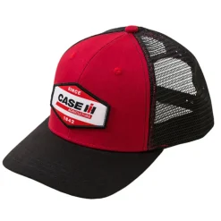 Case IH Two-Tone Red & Black Woven Patch Trucker