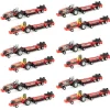 Case of 12 ~ 1/64 Case IH "Shed Shaker" & "Red Hot!" Pulling Tractors with Sleds