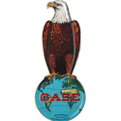 Case Old Abe Eagle 15in Metal Sign