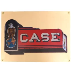Case Old Abe Vintage Dealer Sign 22x30 Vinyl Banner