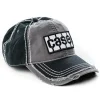 CASE Tire Tread Logo Gray & Black Distressed Hat