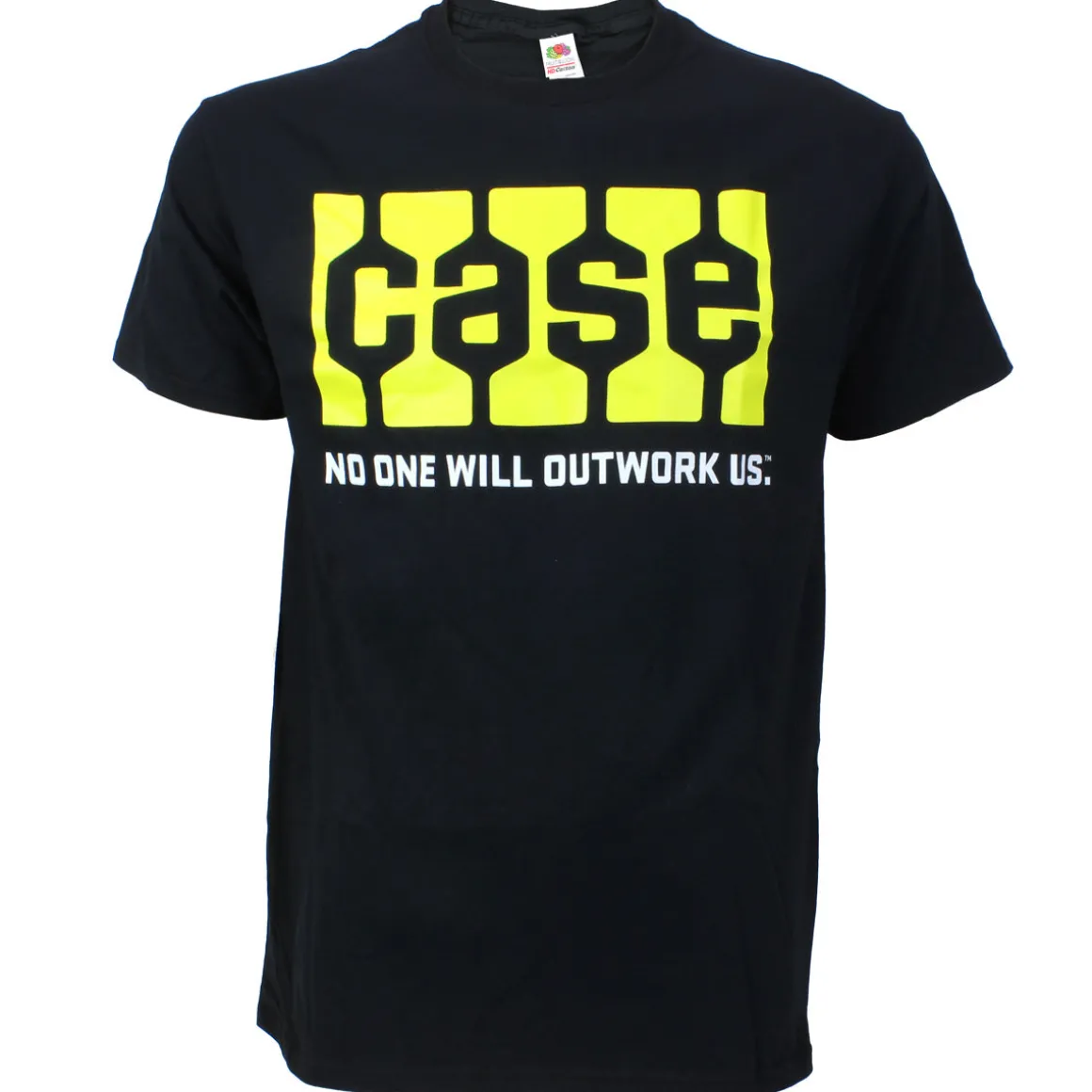Case Tread Logo "No one Will Outwork Us" Black Short Sleeve T-Shirt