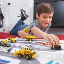 CAT Construction Metal Vehicle 3 Pack with Concrete Mixer, Dump Truck & Grader