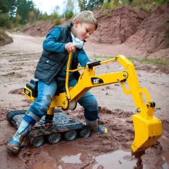 CAT Metal Ride-On Excavator with Tracks