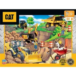 Caterpillar "Day at the Quarry" 60 Piece Puzzle