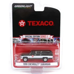 Charcoal Chrome Super Chase ~ 1/64 1990 Chevrolet Suburban, Texaco Special Edition Series 1