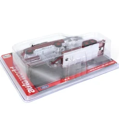 Chase Unit ~ 1/64 Cherry Red 2019 Ford F-150 with Red Trailer & Red Wheels by Auto World